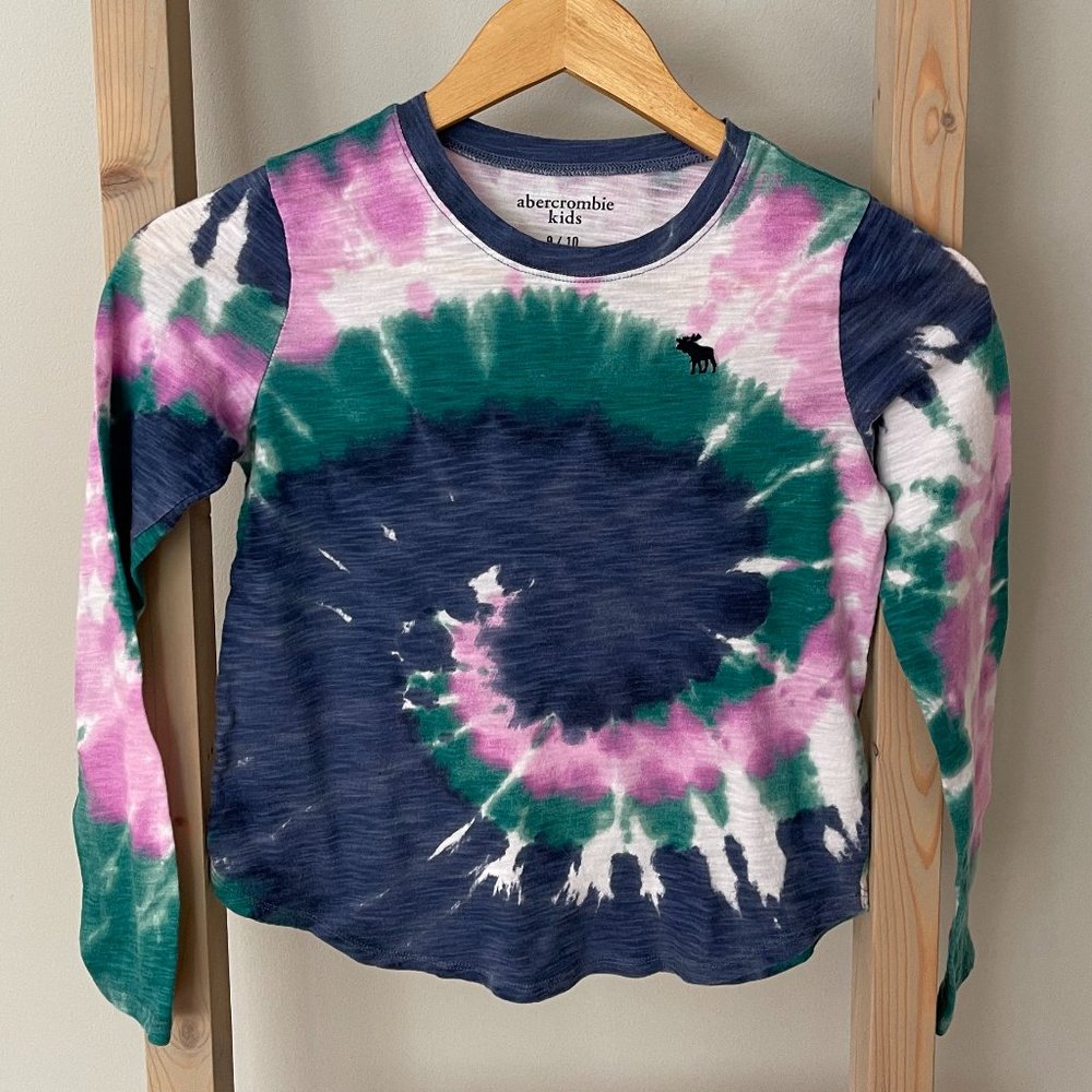 Abercrombie Girls Long Sleeve Tie Dye Tee